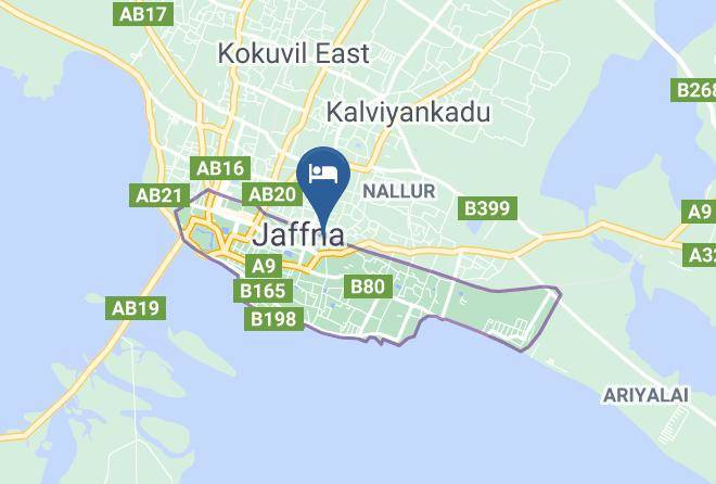 Jaffna - Hotel Blue Whale Maps