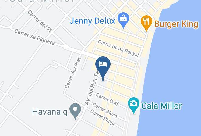Hotel Bluesea Cala Millor Map