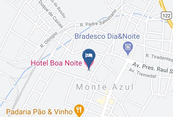 Monte Azul - Hotel Boa Noite Maps