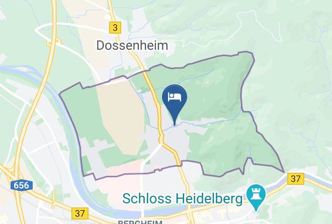 Hotel & Boardinghouse Deutscher Kaiser Map - Baden Wurttemberg - Heidelberg
