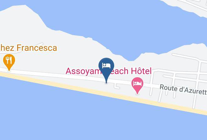 Grand Bassam - Hotel Boblin La Mer Maps
