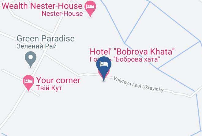 Hotel Bobrova Khata Map
