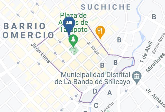 Tarapoto - Hotel Boca Raton Maps