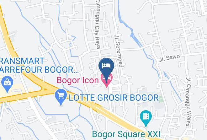 Kota Bogor - Hotel Bogor Icon Cimanggu Maps