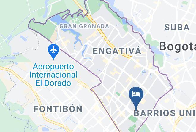 Bogota - Hotel Bogota Elite Maps