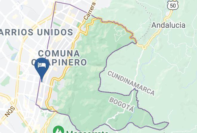 Hotel Bogota Plaza Suite Map