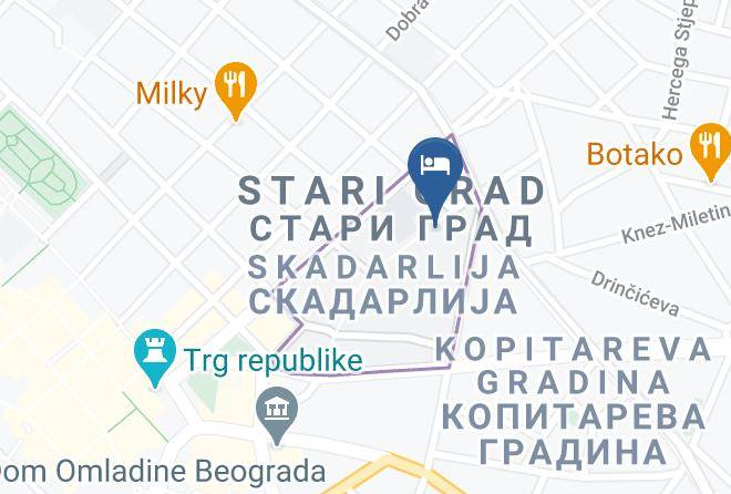 Belgrade City - Hotel Bohemian Garni Maps