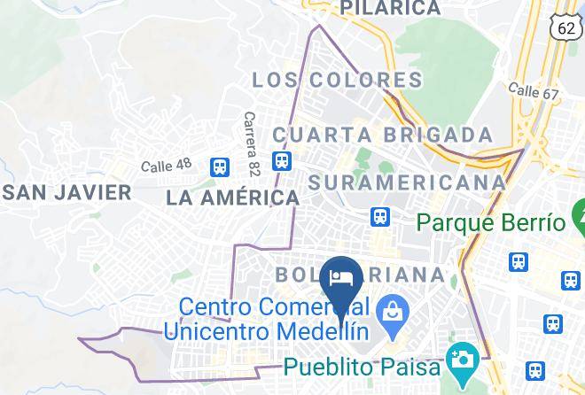 Medellin - Hotel Bolivariana Plaza Maps