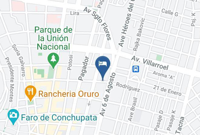 Cercado - Hotel Bolivia Maps