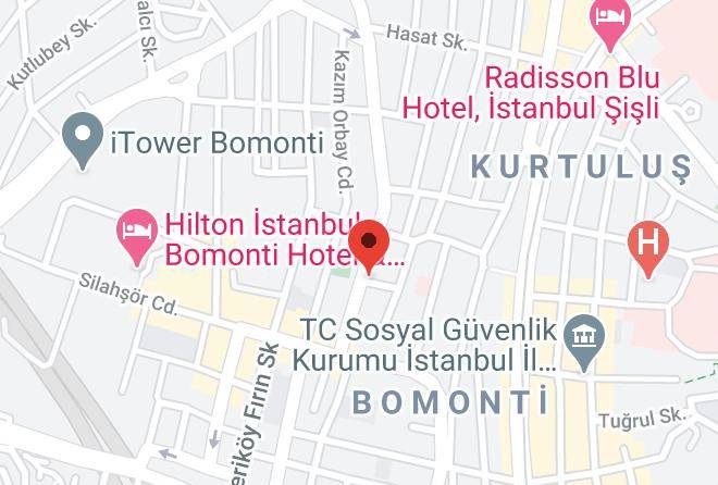 Istanbul Merkez - Hotel Bomonti Maps