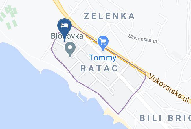 Makarska - Hotel Bonaca Maps