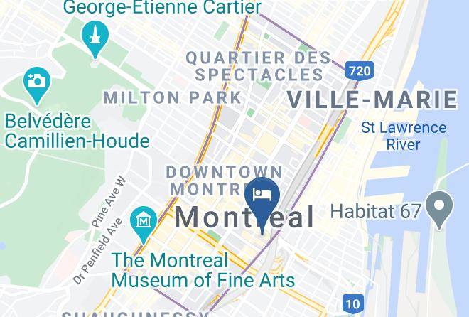 Hotel Bonaventure Montreal Map