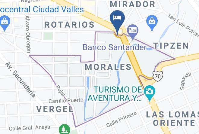Ciudad Valles - Hotel Bonito Express Maps