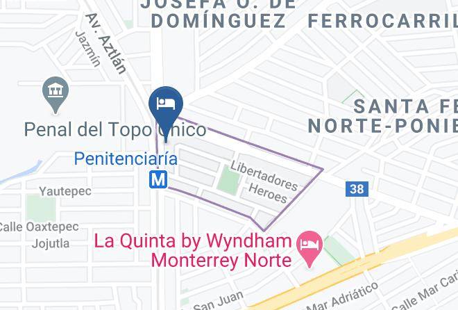 Monterrey - Hotel Bonitto Inn Monterrey Norte Maps