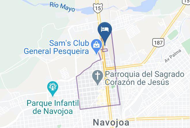 Navojoa - Hotel Booye Maps