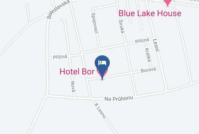 Prague East - Hotel Bor Maps