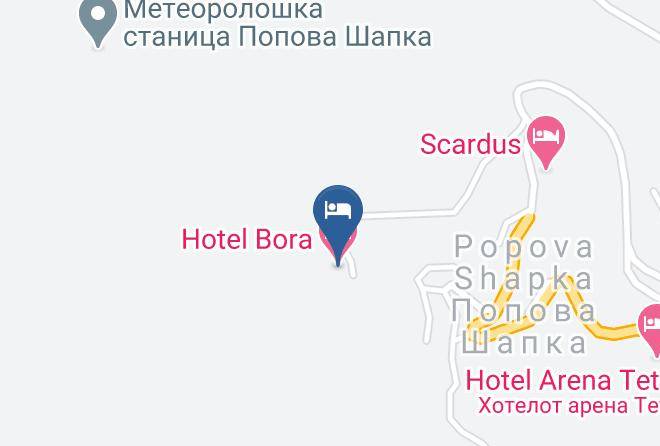 Tetovo - Hotel Bora Maps