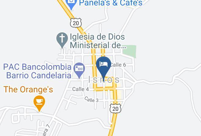 Isnos - Ecohotel Bordones Maps