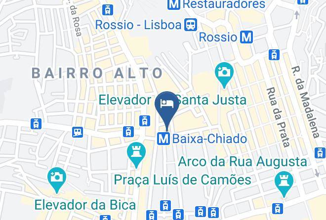 Lisbon - Hotel Borges Chiado Maps