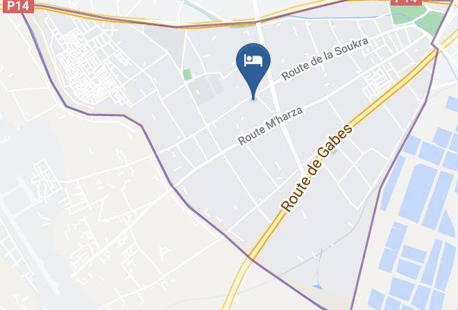 Tunisia - Hotel Borj Dhiafa Maps
