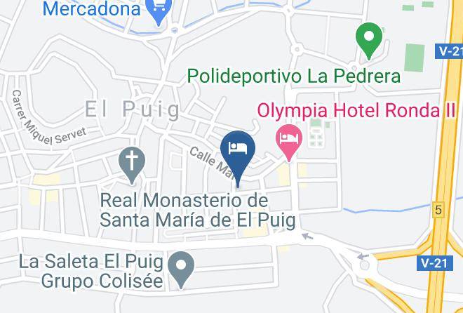 Valencia - Hotel Residencia Borja Maps