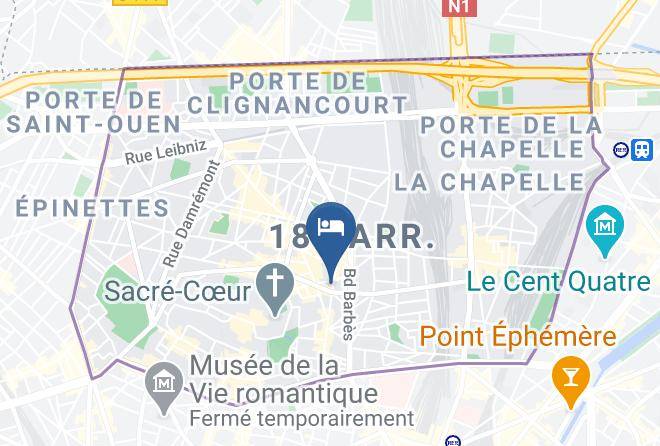 Paris - Hotel Boronali Montmartre Maps