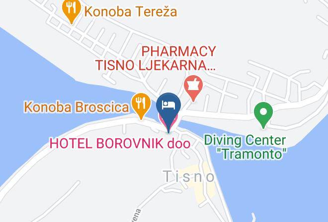 Tijesno - Hotel Borovnik Ltd Maps