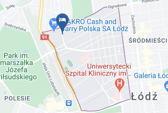 Lodz - Hotel Borowiecki Maps
