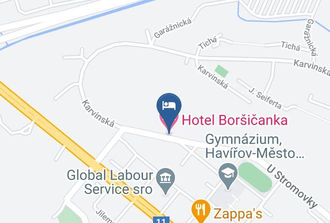 Hotel Borsicanka Map