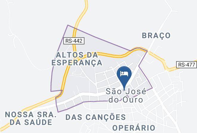 Sao Jose Do Ouro - Hotel Bortolazza Maps