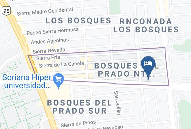 Aguascalientes Bosques Del Prado Norte - Hotel Bosques De Liz Maps