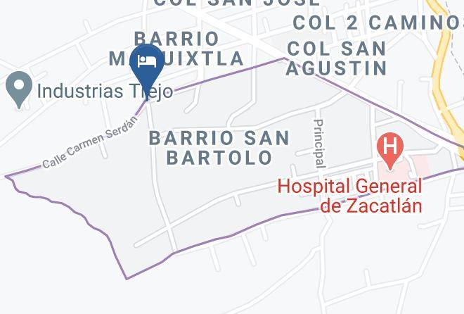 Zacatlan - Hotel Bosques Maps
