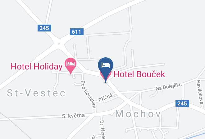 Prague East - Hotel Boucek Maps