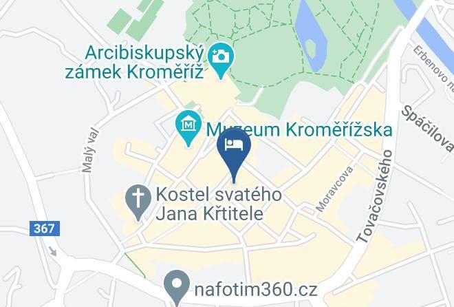 Kromeriz - Hotel Boucek Maps