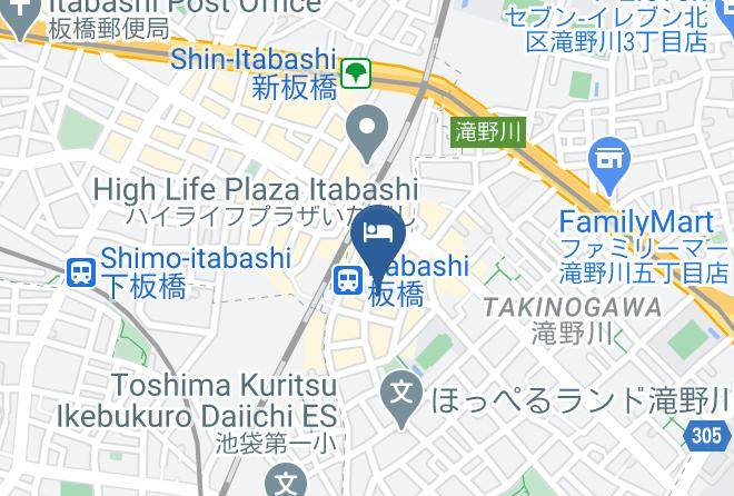 Kita Ward - Hotel Bougainvillea Itabashi Maps