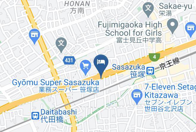 Shibuya Ward - Hotel Bougainvillea Shinjuku Maps