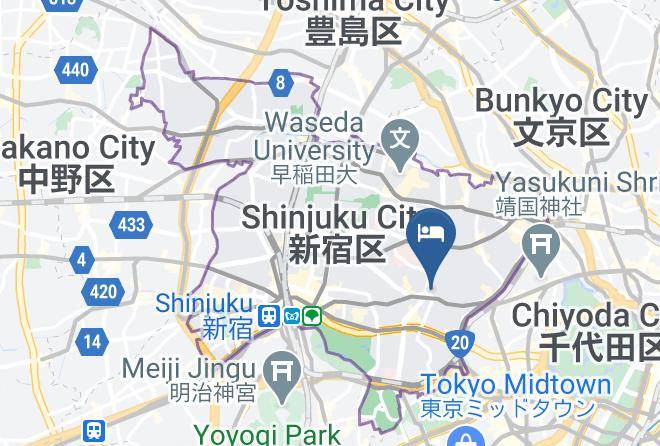 Shinjuku Ward - Hotel Bougainvillea Maps