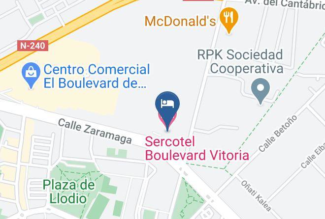 Sercotel Boulevard Vitoria Hotel Map