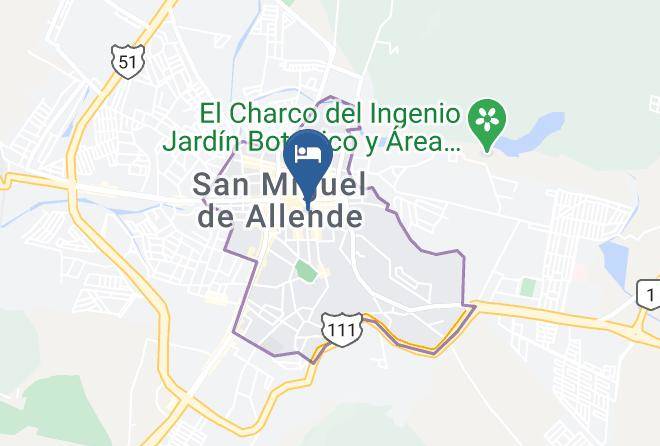 San Miguel De Allende - Hotel Bouquet Maps