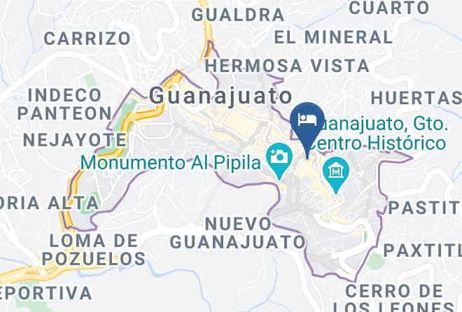 Guanajuato City Centre - Hotel Boutique 1850 Maps