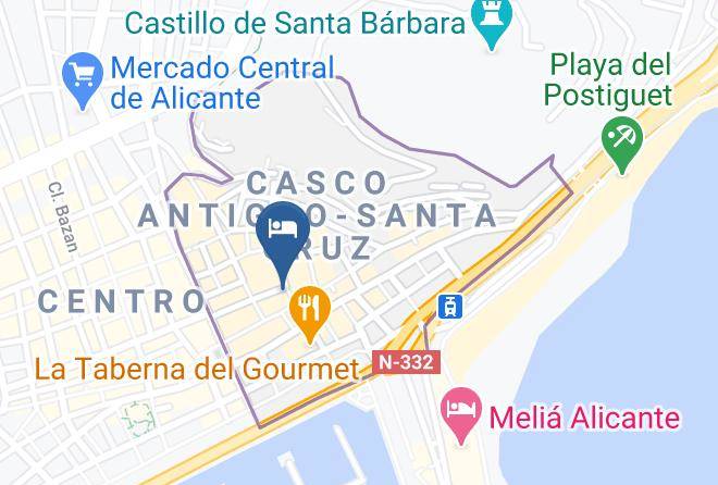 Hotel Boutique Alicante Palacete S Xvii Map