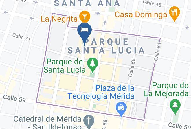 Merida - Hotel & Boutique Arcangel Miguel Maps