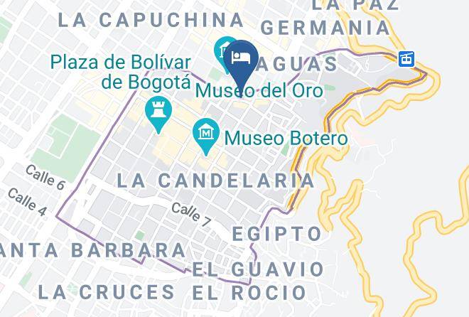 Bogota - Hotel Boutique Avenida Jimenez Maps