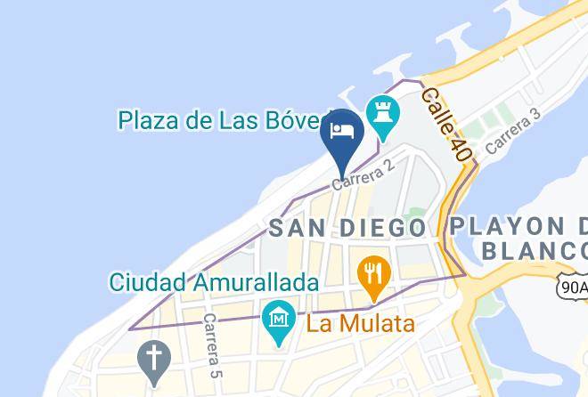 Cartagena De Indias - Hotel Boutique Bovedas De Santa Clara Maps