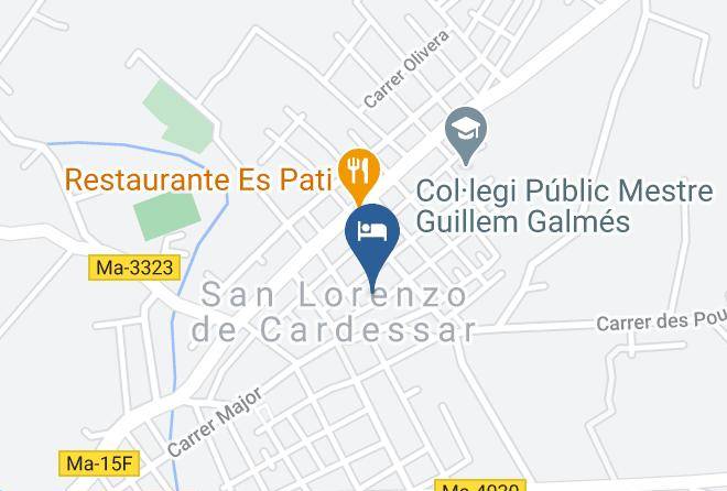 Hotel Boutique Can Pocovi Map