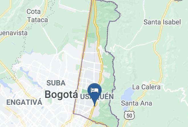 Bogota - Hotel Boutique Casona De Usaquen Maps