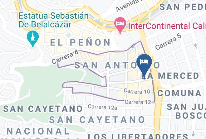 Hotel Boutique Cuba De Cali Map