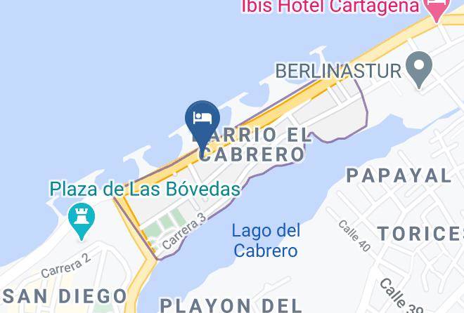 Cartagena De Indias - Hotel Boutique Del Mar Maps
