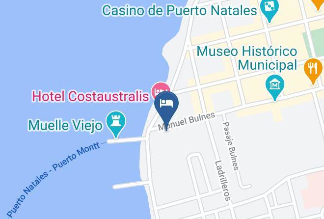 Ultima Esperanza Province - Hotel Boutique El Muelle Maps