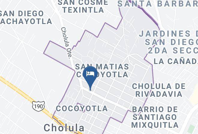 San Pedro Cholula - Hotel Boutique & Hostal Cocoyotla Maps